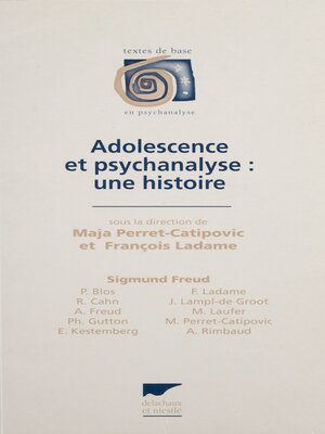 cover image of Adolescence et psychanalyse